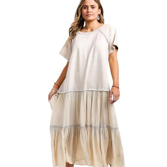 Free People Sun Fade Midi Dress, NWT, Thistle Seed, L - Picture 2 of 15
